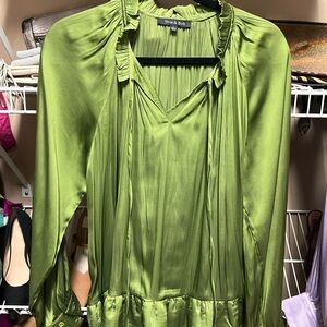 Green Silk Blouse by Stuck & Bok